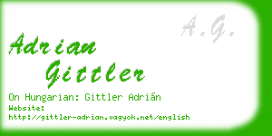 adrian gittler business card